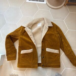 Madewell Corduroy Jacket with Sherpa Lining
